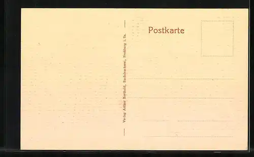 AK Frohburg, Innere Peniger Strasse mit Passanten