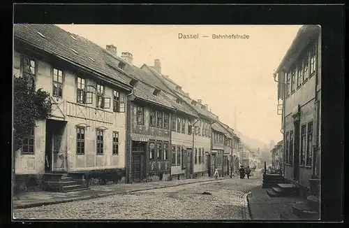 AK Dassel, Häuser an der Bahnhofstrasse