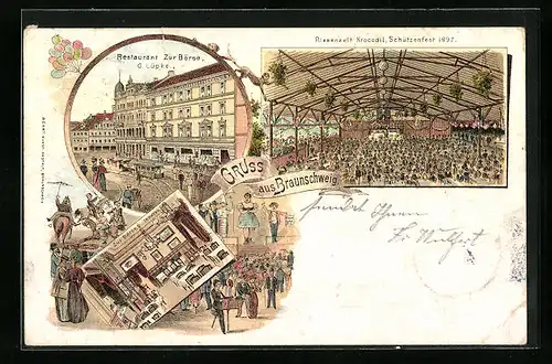 Lithographie Braunschweig, Restaurant zur Börse