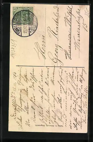 AK Dingelstädt, Birkungerstrasse, Häuser an der Grabenstrasse