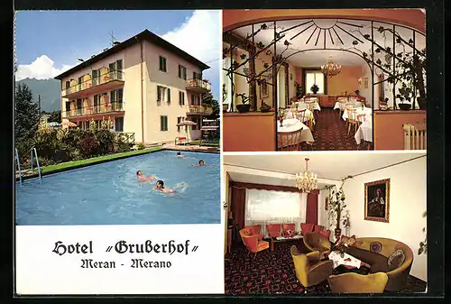 AK Meran, Hotel Gruberhof, Pfarrgasse 22