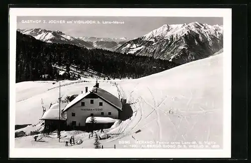 AK Lana-Merano, Gasthof zum Jocher am Vigiljoch