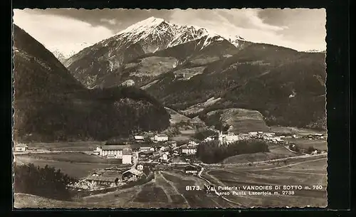 AK Vandoies di Sotto /Val Pusteria, Ortsansicht gegen Punta Lacertola