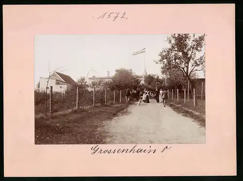Fotografie Brück & Sohn Meissen, Ansicht Grossenhain-Mülbitz, Partie am Restaurant zur Villa