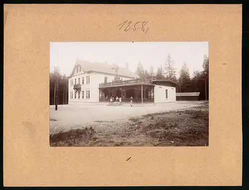 Fotografie Brück & Sohn Meissen, Ansicht Klingenberg, Partie am Joseph Bondy-Haus in der Siedlung Sachsenhof