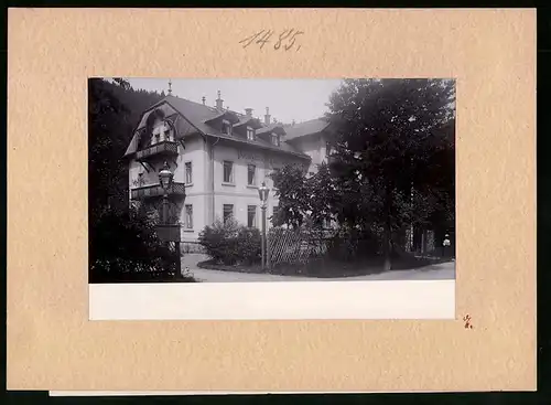 Fotografie Brück & Sohn Meissen, Ansicht Kipsdorf i. Erzg., Blick auf das Posthaus Fürstenhof