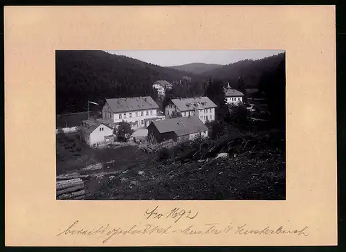 Fotografie Brück & Sohn Meissen, Ansicht Bärenburg i. Erzg., Blick auf den Gasthof zu Bärenburg