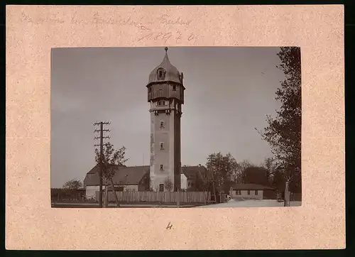 Fotografie Brück & Sohn Meissen, Ansicht Freiberg i. Sa., Partie am Wasserturm bei Fernesiechen