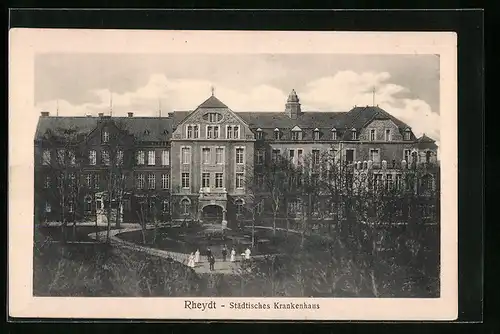 AK Rheydt, Städtisches Krankenhaus mit Parkanlage