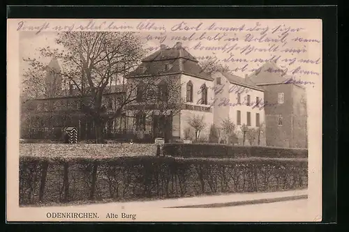 AK Odenkirchen, Partie an der Alten Burg