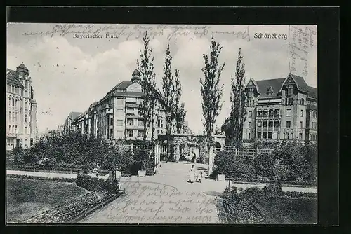 AK Berlin-Schöneberg, Partie am Bayerischen Platz