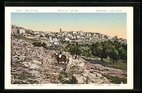 AK Bethlehem, Panorama von Süden