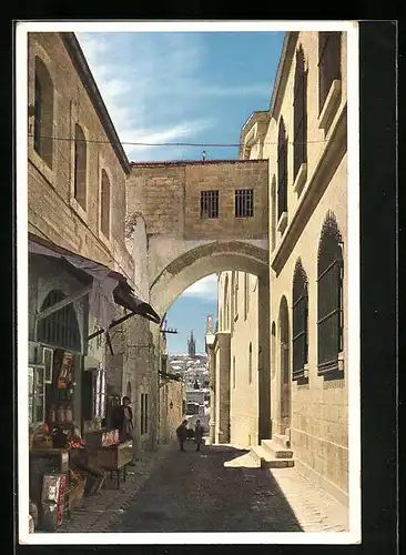 AK Jerusalem, Ecce-Homo-Bogen von Osten