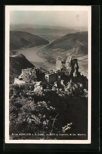 AK Aggstein a. d. Donau /Wachau, Ruine Aggstein