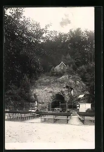 AK Maria Gugging, Lourdesgrotte im Wienerwald