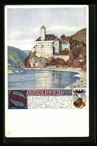 Künstler-AK Schönbühel, Schloss