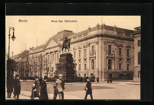 AK Berlin, Partie an der Neuen Königl. Bibliothek