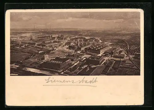 AK Berlin-Siemensstadt, Fabrikanlagen der Siemens & Halske AG und der Siemens-Schuckertwerke AG