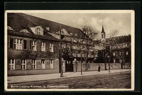 AK Berlin-Gesundbrunnen, Lazarus-Kranken- u. Diakonissenhaus, Bernauer Strasse 115