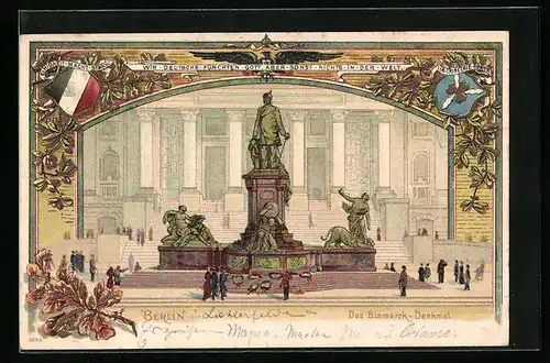 Präge-Lithographie Berlin, Das Bismarck-Denkmal, Wappen