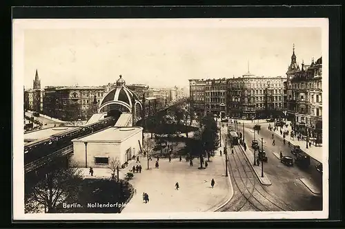 AK Berlin, Nollendorfplatz aus der Vogelschau