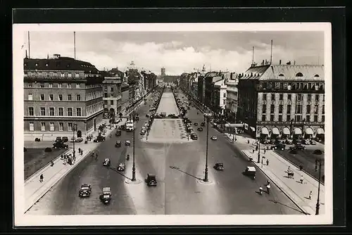 AK Berlin, Pariser Platz mit Hotel Adlon aus der Vogelschau