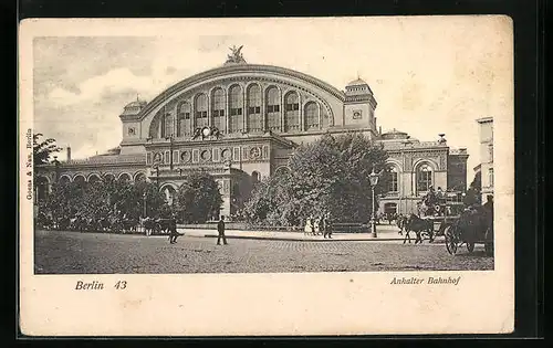 AK Berlin, Partie am Anhalter Bahnhof