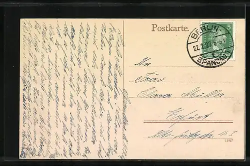 AK Berlin-Spandau, Rathaus, Augusta-Ufer, Städtisches Hallenschwimmbad