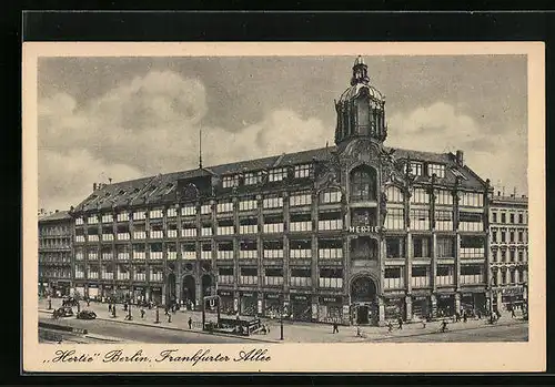 AK Berlin, Kaufhaus Hertie in der Frankfurter Alle