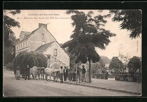 AK Néris-les-Bains, Rentree des foins du Pre des Chaudes