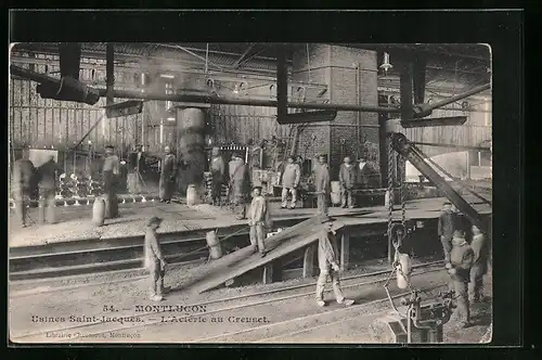 AK Montlucon, Usines Saint-Jacques, L'Acierie au Creuset