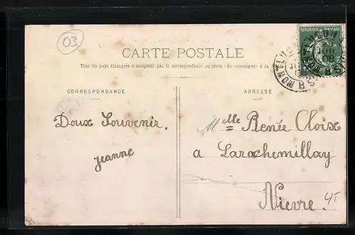 AK Hérisson, Vue prise du Calvaire