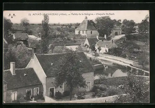 AK Ainay-le-Chateau, Vallee de la Sologne, Chapelle St-Roch
