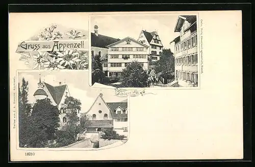 AK Appenzell, Schloss, Mehrfachansicht