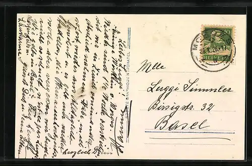 AK Morges, Strassenpartie mit Geschäft u. Pferdewagen