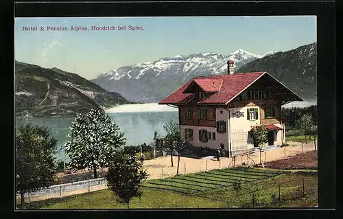 AK Hondrich bei Spiez, Hotel & Pension Alpina