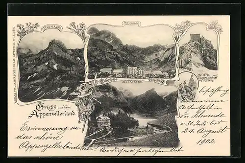 AK Appenzell, Meglisalp, Altmann, Seealpsee, Meteorol. Observatorium