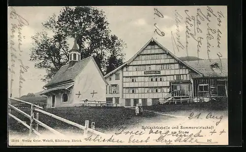 AK Stoss, Schlachtkapelle und Sommerwirtschaft am Stoss
