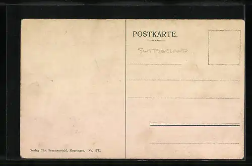 AK Andermatt, Ortsansicht im Schnee