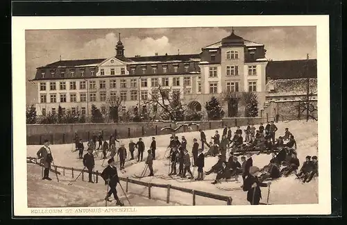 AK St. Antonius-Appenzell, Schüler beim Skifahren