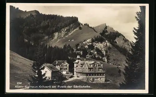 AK Urnäsch, Kurhaus Kräzerli am Fusse der Säntiskette