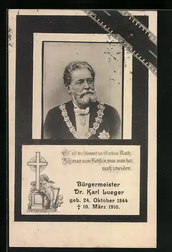 AK Bürgermeister Carl Lueger, 1844-1910