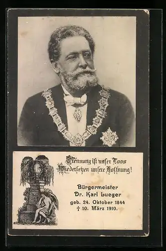 AK Bürgermeister Carl Lueger, 1844-1910