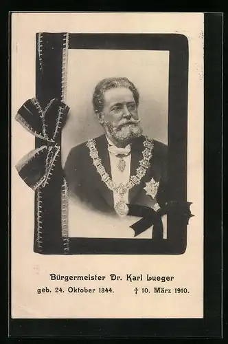 AK Bürgermeister Carl Lueger, 1844-1910