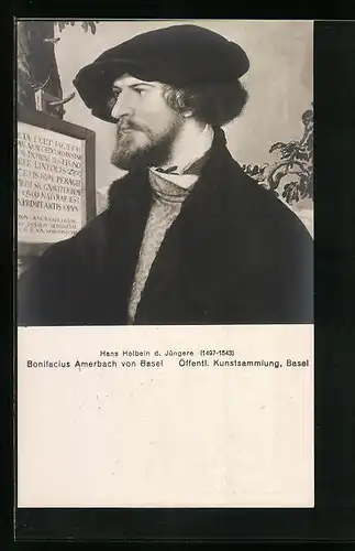 AK Basel, Öffentliche Kunstsammlung, Bonifacius Amerbach von Basel
