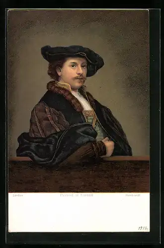 AK Selbstportrait von Rembrandt