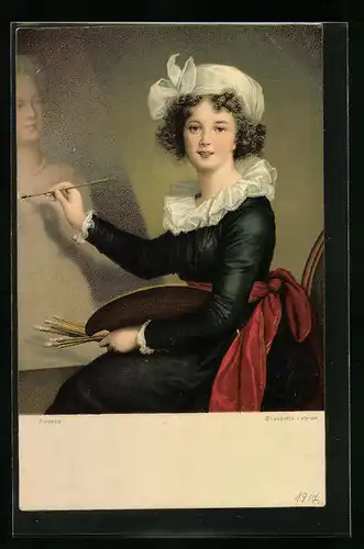 AK Selbstportrait von Elisabeth Lebrun, 1755-1842