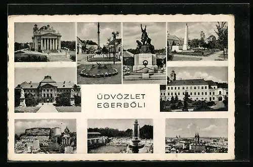 AK Eger, Teilansichten der Stadt