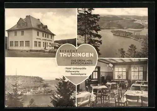 AK Gössitz, Hotel Linkenmühle an der Hohenwarte-Saaletalsperre