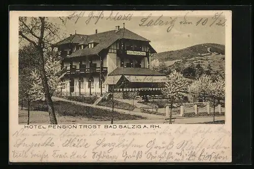 AK Bad Salzig a. Rh., Hotel Pension Trost